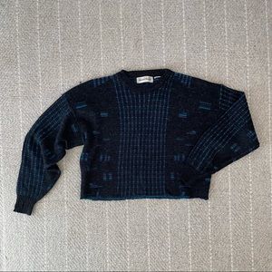 80s cropped wool sweater